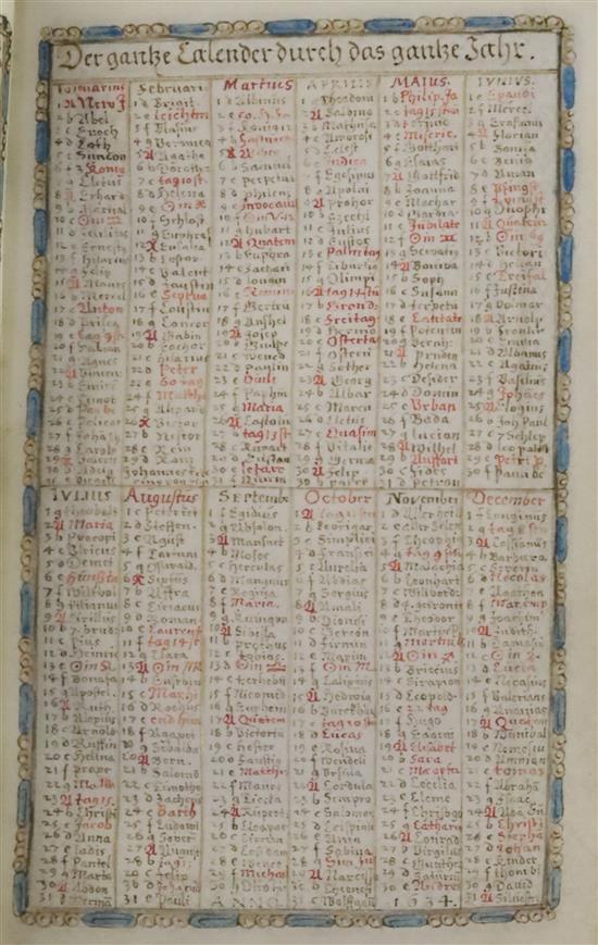 Johannes Kirchring the Younger. Psalter in the German translation of Martin Luther. A calligraphic manuscript on vellum and paper